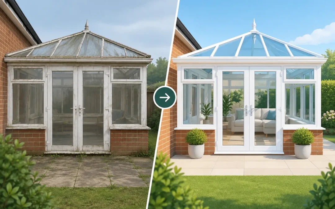 Conservatory Refurbishment Before and After